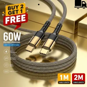USB C To USB C Fast Charger Cable Dual Type C Charging Data Sync USB Cable Lead